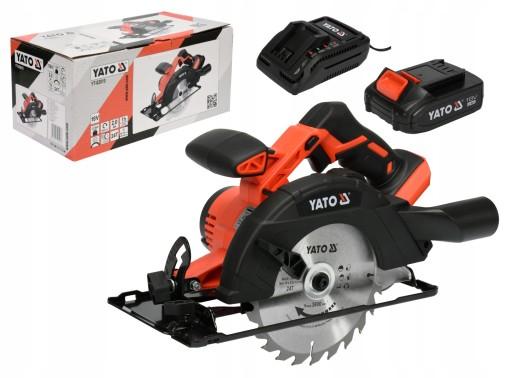 АКУМУЛЯТОРНА ЦИРКУЛЯРНА ПИЛА YATO 165MM 2AH