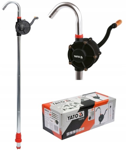 YATO НАСОС МАСЛЯНЫЙ ТОПЛИВНЫЙ НАСОС РУКОЯТКА БАРРЕЛЬ КВАСЦЫ. 21л / мин YT-07115