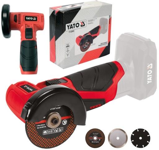 РЕЗНОЙ СТАНОК YATO БЕСЩЕТОЧНАЯ ПИЛА 12В + ДИСКИ