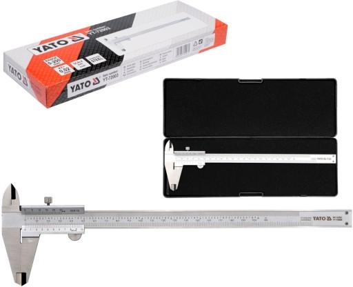 Супорт із нержавіючої сталі YATO 200 мм 0,02 мм YT-72003