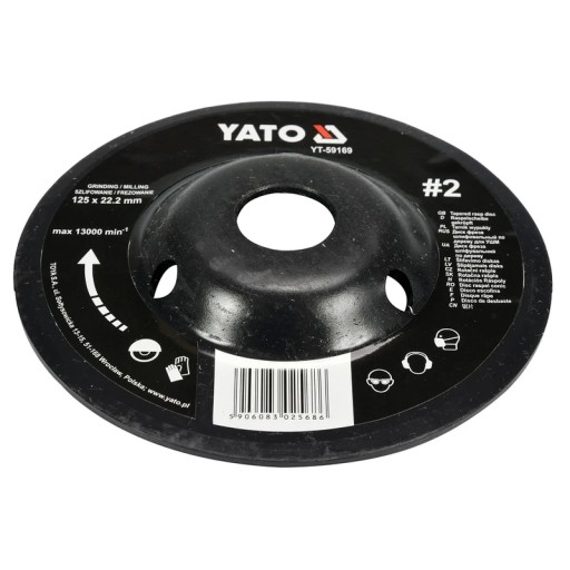 YATO рашпиль выпуклый 125MM NR2, YT-59169