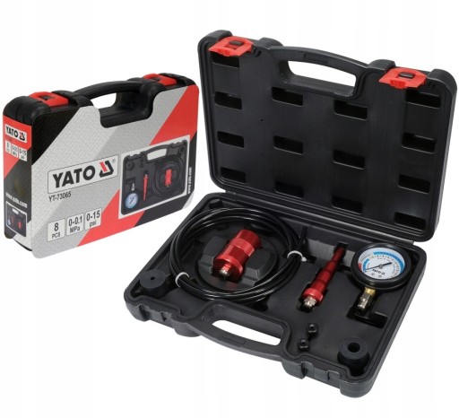 ТЕСТЕР ВОДЯНОГО НАСОСА И СИСТЕМЫ ОХЛАЖДЕНИЯ YATO 0-15 PSI ТЕСТЕР ДАВЛЕНИЯ