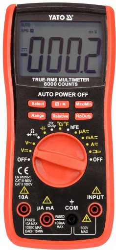 МНОГОФУНКЦИОНАЛЬНЫЙ ЦИФРОВОЙ СЧЕТЧИК YATO TRUE RMS
