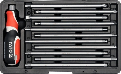 ВИКРУТКА YATO ЗІ ЗМІННИМИ НАКОНЕЧНИКАМИ 22в1 2797