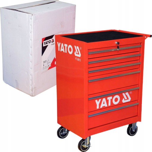 YATO ТРОЛЕЙ МАЙСТЕРНЯ СЕРВІСНА ШАФА ДЛЯ ІНСТРУМЕНТІВ YT-0913 6 ЯЩИКІВ