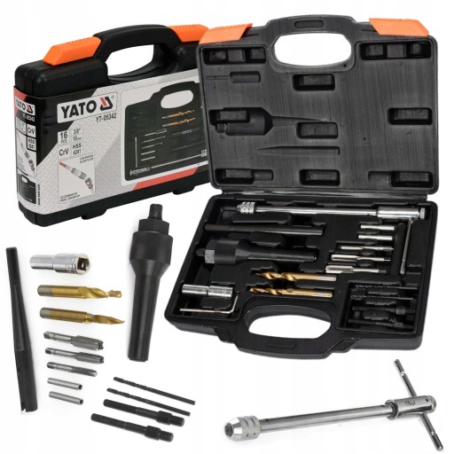 НАБОР YATO ДЛЯ СНЯТИЯ ПОВРЕЖДЕННЫХ, СЛОМАННЫХ СВЕЧ НАКАЛИВАНИЯ YT-05342