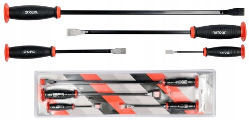 YATO НАБІР ЛОМІВ З РУЧКОЮ 4 ШТ 38 HRC МАЙСТЕРНЯ СЕРВІС YT-4730