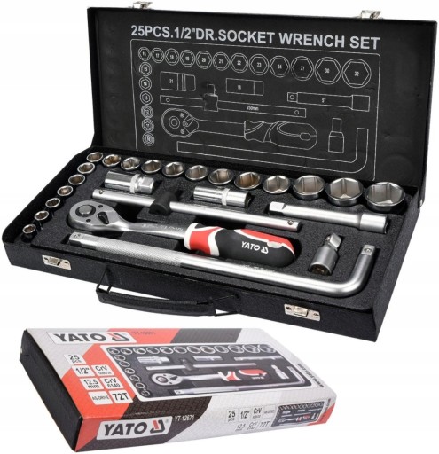 НАБІР ІНСТРУМЕНТІВ КЛЮЧІВ YATO 1/2 25CZ YT-12671