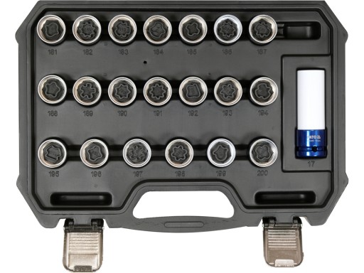 КОМПЛЕКТ НАСАДОК ДЛЯ БОЛТОВ ЗАКРЕПЛЕНИЯ YATO OPEL 21EL YT-060306