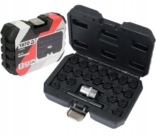 YATO НАБІР ГНІЗДІВ ДЛЯ БОЛТІВ БЕЗОПАСНОСТІ VW CRMO 22 ELEMENTS YT-060305