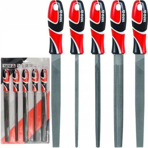 YATO набор металлических напильников полный набор 5ЧАСТЕЙИ 250 мм T12 YT-6238