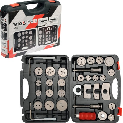 НАБІР РОЗДІЛЬНИКІВ ГАЛЬМІВНОГО СУППОРА YATO 35 ЧАСТИН ПОРШНІ 06822