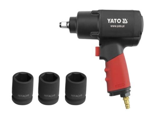Ударний гайковерт YATO 1356Nm YT-0953 + головки Hikoki