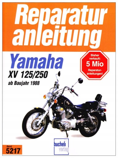 Керівництво по ремонту Yamaha Virago XV 125 / XV 250 (1988-2002) цілодобово