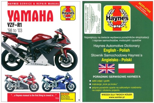 Yamaha YZF-R1 (1998-2003) YZFR1 руководство по ремонту Haynes + БЕСПЛАТНЫЕ 24 часа