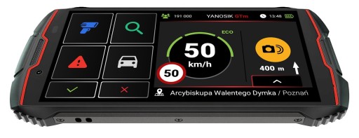 Яносик GTM сенсорний екран + 12 місяців підписки Антирадар Яносик