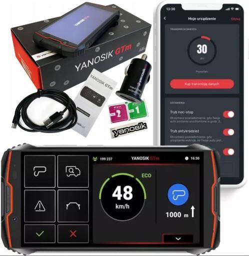 Yanosik GTM з сенсорним екраном + 12 MC підписки