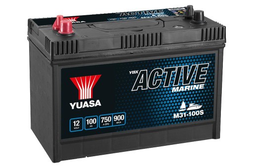 M31-100S - Yuasa Active Marine M31-100S 12V 100Ah для лодки, для электродвигателя