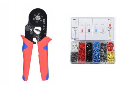 Набір інструментів для обтиску кабелю з шестигранною головкою + 1200 шт.