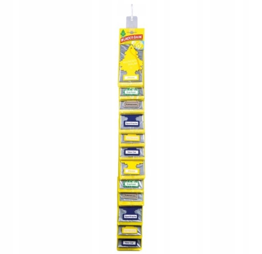 КОМПЛЕКТ АРОМАТІВ ЯЛИНКОВОГО МІКСУ 24 ШТ. ТА ДИСПЛЕЙ НА ПОЯСІ - КРАВАТКА WUNDER-BAUM