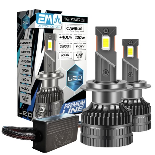 LSEMP7 - Лампа накаливания H7 LED Kit 28000LM 6000K LONG LIFE + PREMIUM LED