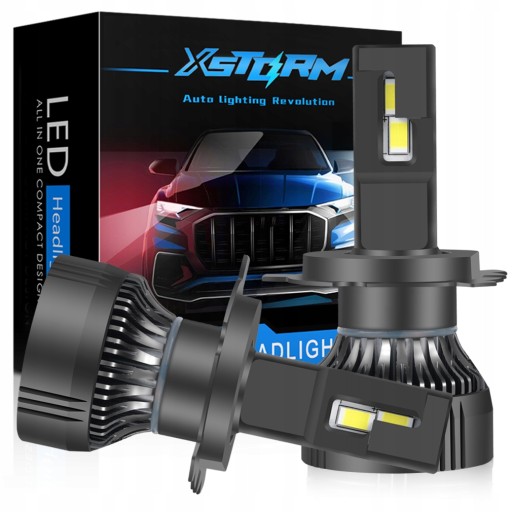 H4 XSTORM LED ЛАМПИ 120W 26000LM ПОТУЖНА CANBUS