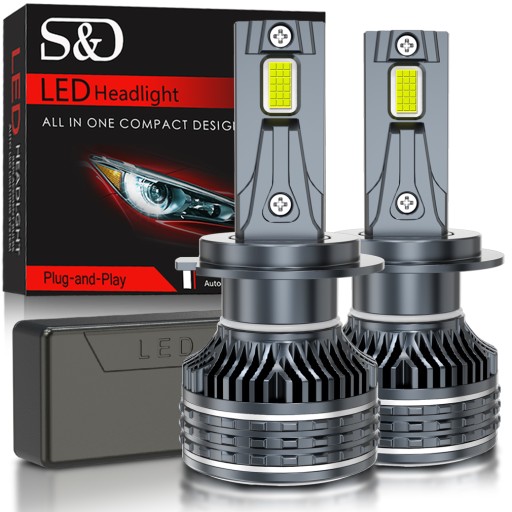 H7 RETRIFY S&D 4070 PRO MAX СВЕТОДИОДНЫЕ ЛАМПЫ 130ВТ 30000ЛМ 100% CANBUS