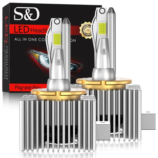 СВЕТОДИОДНЫЕ ЛАМПЫ D1S D1R НИТИ НА НИТИ RETRIFY S&D CANBUS СУПЕРМОЩНЫЙ P&P HID TO LED