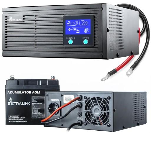 UPS UPS 1000VA 800W Inverter + AGM Battery 200Ah Clean si