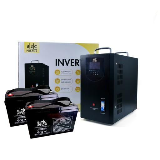 2 100Ah, - Источник бесперебойного питания ups 2000w 24v + аккумулятор agm 2x100ah