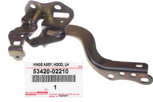 5342002210 - ПЕТЛЯ КРИШКИ ДВИГУНА ЛІВА AURIS II 12-18 OE 53420-02210