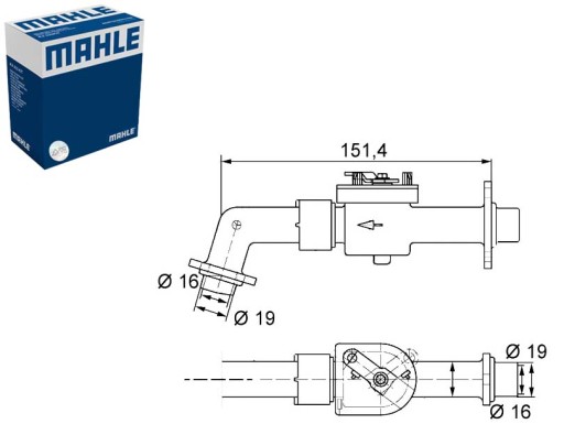 CV 6 000P - КЛАПАН ОБОГРЕВАТЕЛЯ VOLVO FH12 FH16 FM12 FM7 D12A340-D7C290 08.93-