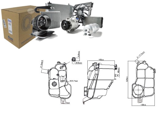 996176 - РОЗШИРЮВАЛЬНИЙ БАК РАДІАТОРА VOLVO S60 II S80 II V60 I ​​​​V70 III XC60