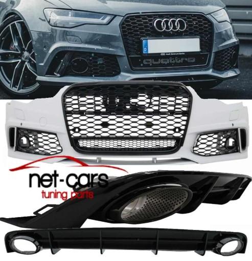 NT1028550DD DYFSLBB - БАМПЕР ДИФУЗОР AUDI A6 C7 4G 15- S LINE RS6 Решітка