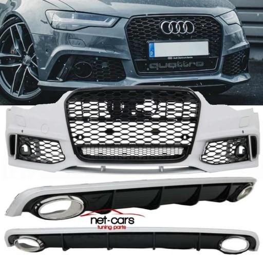 NT1028550/28358DD - БАМПЕР ДИФФУЗОР AUDI A6 C7 4G -15 S RS6 РЕШЕТКА ПОДЪЕМНИК