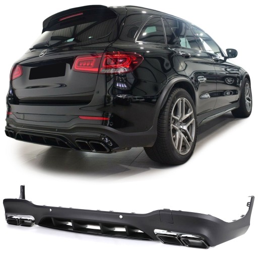 БАМПЕР ДИФФУЗОР ВЫХЛОП MERCEDES AMG GLC W253