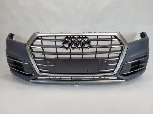 ZDERZAK PRZEDNI PRZÓD AUDI Q5 80A 16-20 PRZED LIFT GRILL CHROM SATYNA KRATKI 4xPDC SPOJLER SPOILER - ПЕРЕДНИЙ БАМПЕР ПЕРЕДНИЙ 4xPDC AUDI Q5 80A 16-20 НОВЫЙ