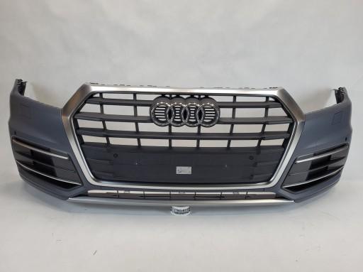 ZDERZAK PRZEDNI PRZÓD AUDI Q5 80A 16-20 GRILL SZARY RAMKA CHROM SATYNA KRATKI SPOILER SPOJLER 4xPDC - ПЕРЕДНИЙ БАМПЕР ПЕРЕДНИЙ 4xPDC AUDI Q5 80A 16-20