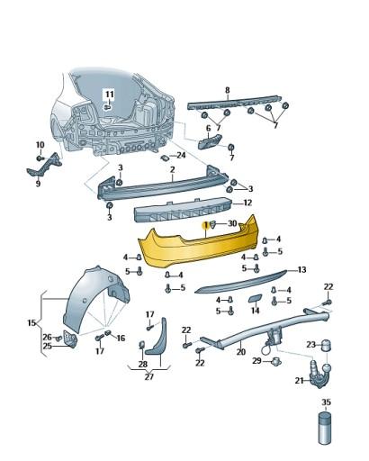 MOTIP комплект для ремонта краски Volkswagen / Audi LD5D