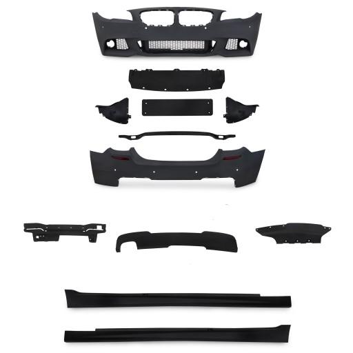 12457896 - БАМПЕРЫ НАКЛАДКИ BMW F10 M-PACK SRA PDC 10-13 КОМПЛЕКТ ОБУЗОВА