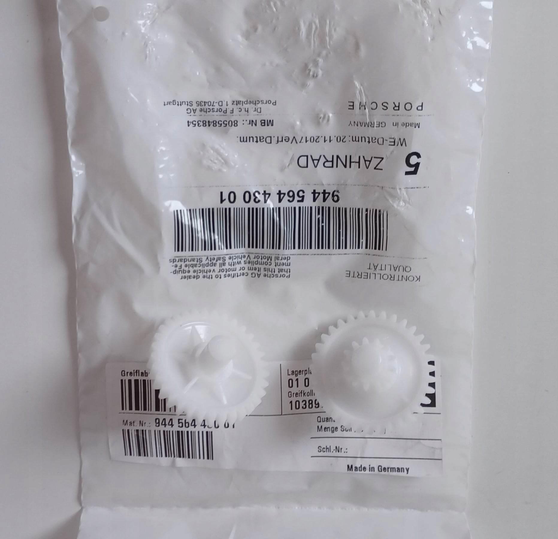 94456443001 - ЗІРОЧКА ПРИВОДУ ДАХУ PORSCHE 924S 944 968