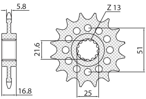 SUN3D416 - ПЕРЕДНЯ ЗІРОЧКА 16Z HONDA NC 750X/S/DCT '14-'15