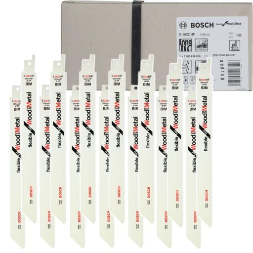 НАБІР 100 ПИЛОК ПО ДЕРЕВУ ТА МЕТАЛУ S 1022 HF BOSCH