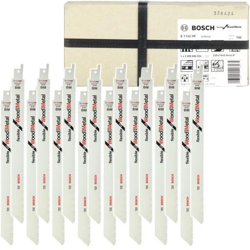 НАБІР 100 ПИЛОК ПО ДЕРЕВУ ТА МЕТАЛУ S 1122 HF BOSCH