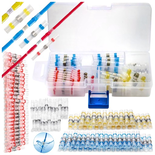 КОМПЛЕКТ З 150 ШТ. ЕЛЕКТРИЧНОГО ШВИДКОГО З’ЄМУВАННЯ З КАБЕЛЕМ З ОЛОВ’ЯНОЇ ТЕРМОУСАДКОВОЇ ТРУБКИ