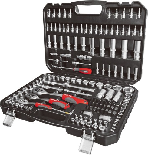 НАБІР 150 ШТ. ГОЛОВКИ ТА НАКОНЕЧНИКИ 1/4, 3/8, 1/2 CRV PROLINE