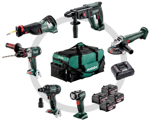 18 В Metabo Combo Set 6.1 — 4 Li-Power аккумулятора 18 В/4,0 Ач