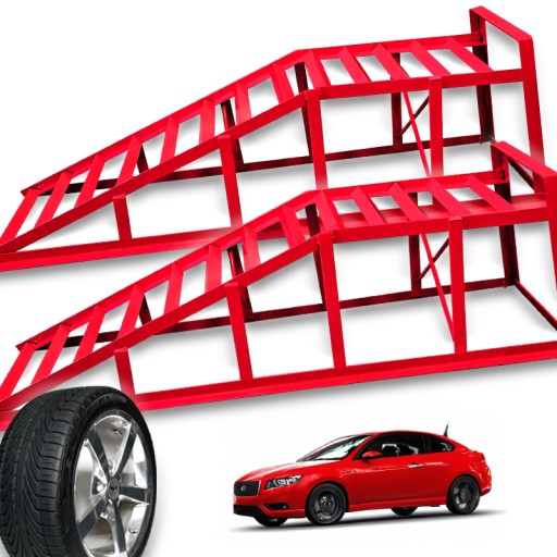 КОМПЛЕКТ 2x АВТОМОБИЛЬНАЯ РАМПА ПОДЪЕЗДНАЯ ПУТЬ СТАЛЬНОЙ ПОДЪЕМНИК 3T 3000 кг