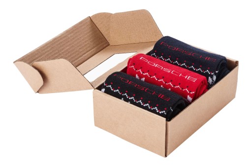 НАБІР З 3 ПАР РІЗДВЯНИХ ШКАПЕТОК PORSCHE РОЗМІР. 42 - 44