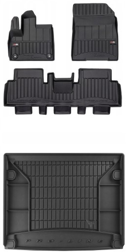 3D КОМПЛЕКТ Коврики в салон и багажник Fiat e-Doblo 2022 2/3 1/3